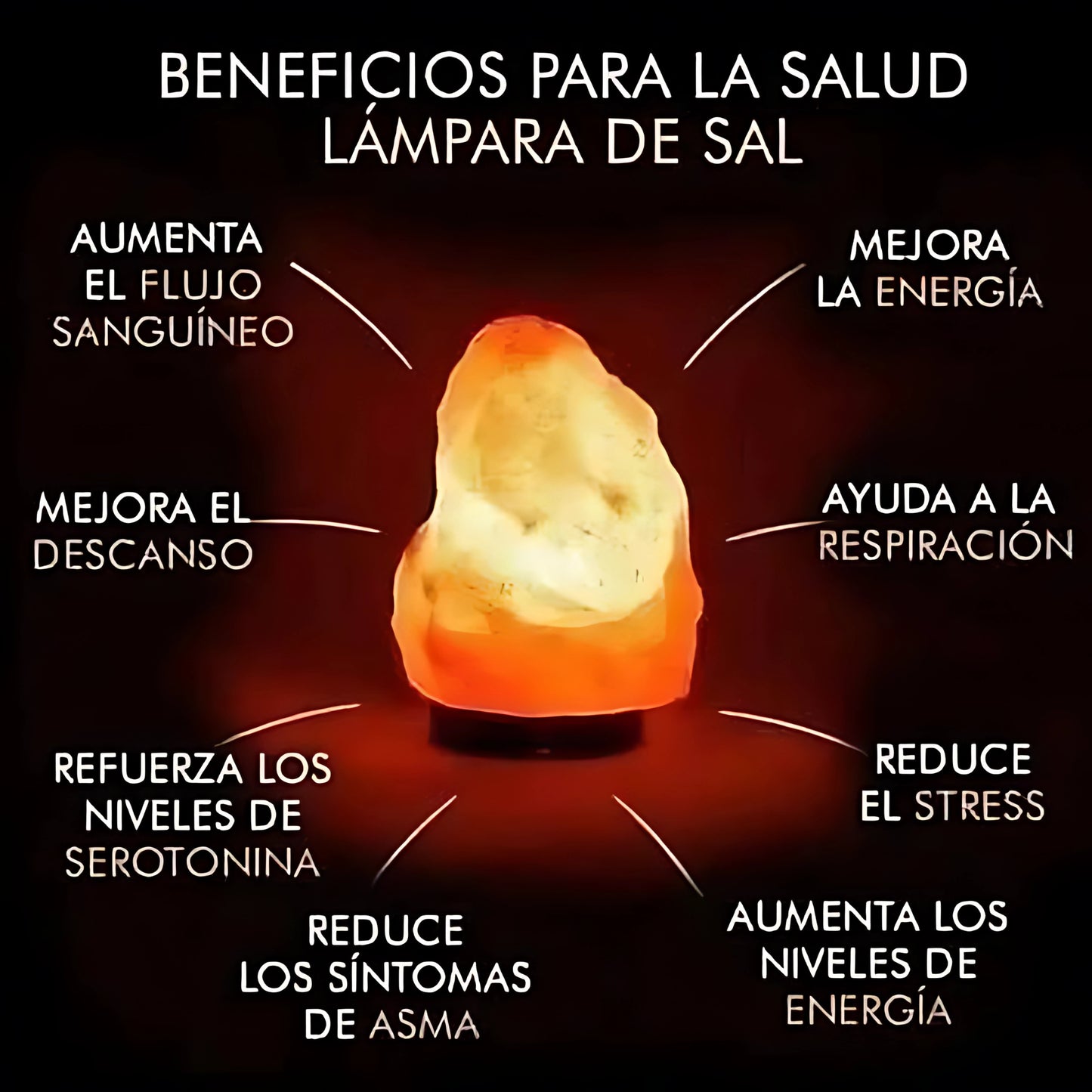 Lámpara de Sal del Himalaya 🌄 | Energía Positiva y Bienestar Diario